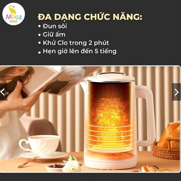 Bình đun nước giữ nhiệt Moaz Bébé MB070