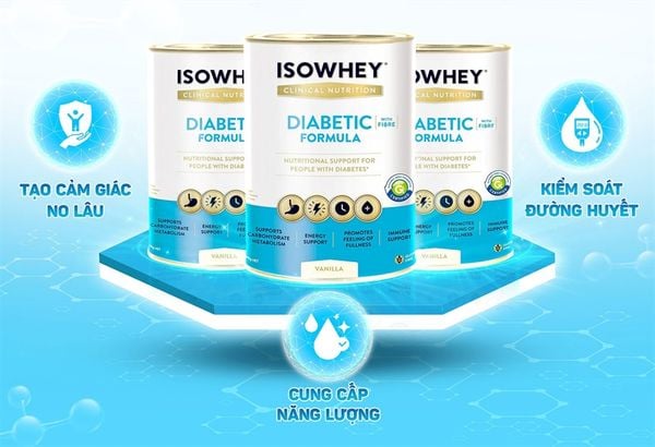 Sữa dành riêng cho người tiểu đường Isowhey Diabetics Vallina