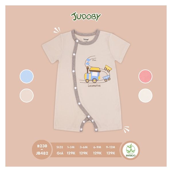 Body cài lệch cộc tay Judoby JB482