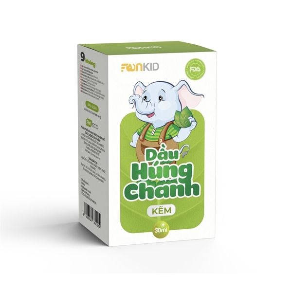 Dầu húng chanh Faneco kẽm 30ml giảm ho sổ mũi trẻ từ 0 tháng tuổi