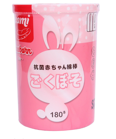 Tăm bông Ikami dành cho bé sơ sinh 180 cái/hộp