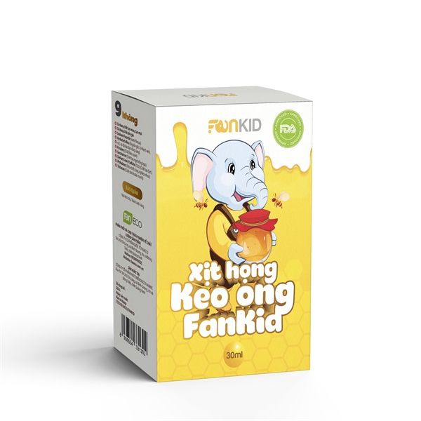 Xịt họng keo ong Fankid 30ml (6M+)