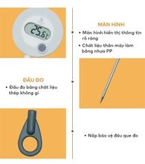 Nhiệt kế đo sữa Moaz Bébé MB-020