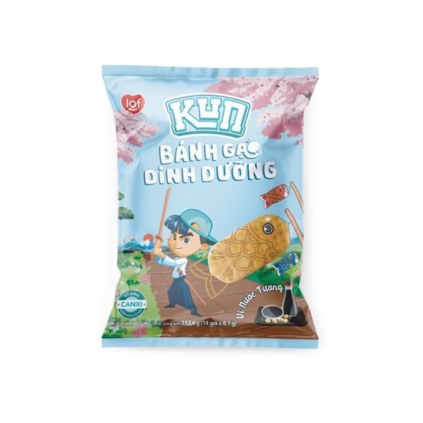 Bánh gạo dinh dưỡng Kun 2Y vị tương nhật