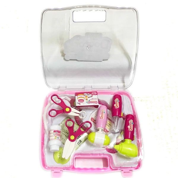 Bộ đồ chơi bác sỹ có đèn báo (quai xách vuông) Duka