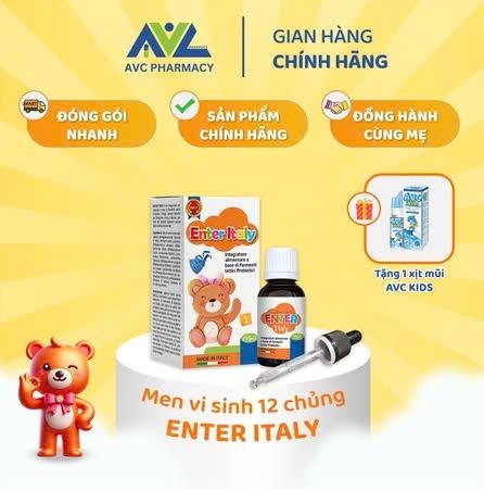 Men vi sinh 12 chủng cho bé Enter Italy nhập khẩu Ý