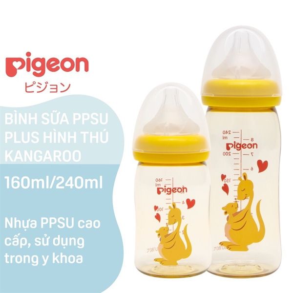 Bình sữa PPSU Plus Kangaroo 160 ml