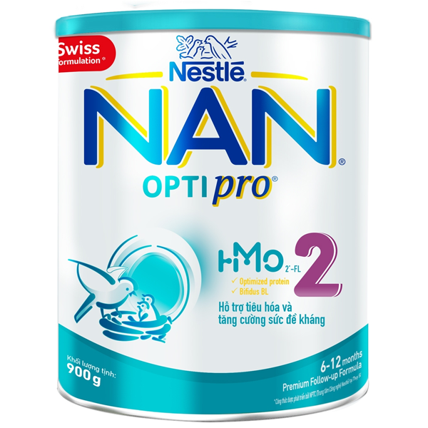 Sữa Nan Optipro HMO số 2 - 900g (6-12 tháng)