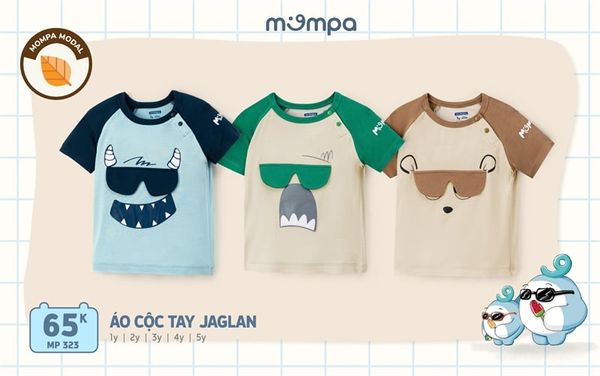 Áo cộc tay BT Mompa MP323 Xanh navy (2Y)