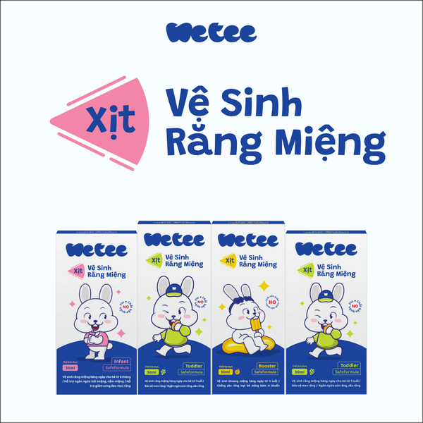 Xịt vệ sinh răng miệng cho bé WETEE safeformula