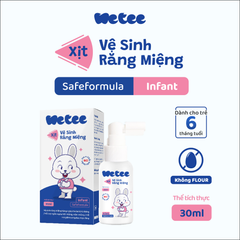 Xịt vệ sinh răng miệng cho bé WETEE safeformula