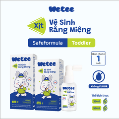Xịt vệ sinh răng miệng cho bé WETEE safeformula