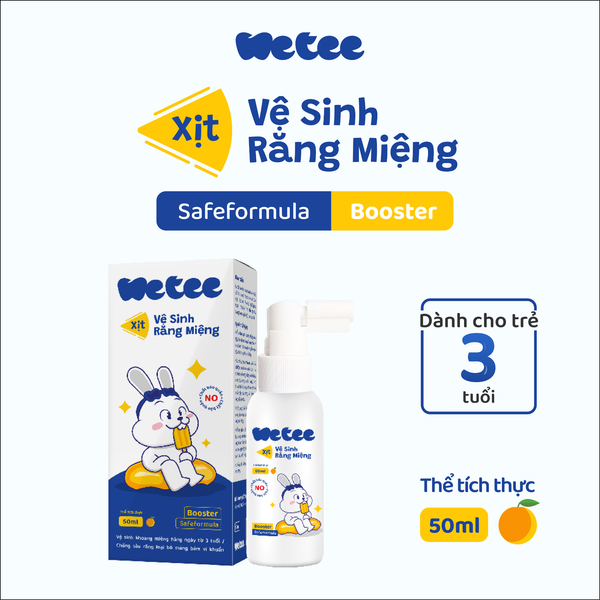 Xịt vệ sinh răng miệng cho bé WETEE safeformula