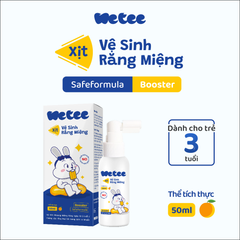 Xịt vệ sinh răng miệng cho bé WETEE safeformula