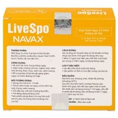 Dung dịch vệ sinh tai mũi họng LiveSpo Navax (hộp 5 ống)
