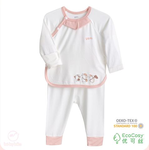Bộ dài tay vạt chéo hình nhím đáng yêu cho bé Yori