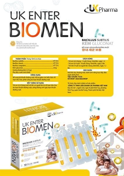 Men vi sinh dạng giọt BioMen 6M+