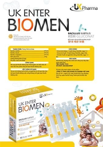 Men vi sinh dạng giọt BioMen 6M+