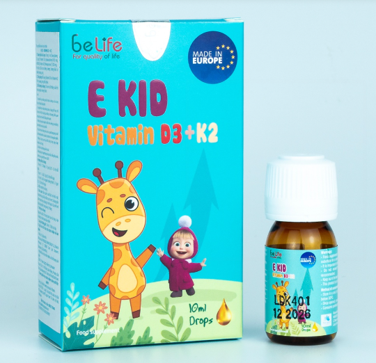 Vitamin D3K2 cho bé nhập khẩu Tây Ban Nha E Kid (0M+)