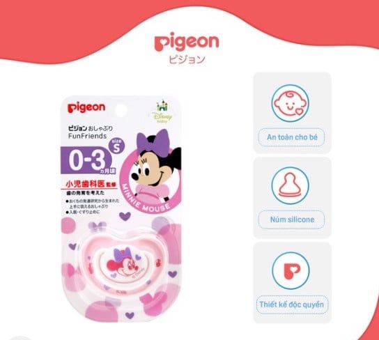 TY GIẢ PIGEON MINNIE MOUSE SIZE S 0-3M