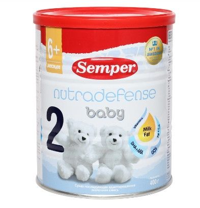 Sữa Semper Nutradefense Thụy Điển số 2 400g (6 - 12 tháng)