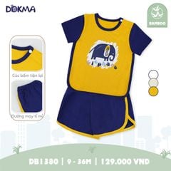 H.Bộ cộc tay cài vai Vàng 6-9M