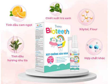 Xịt chống sâu răng cho bé Bioteeth