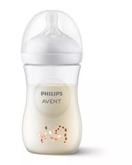 Bình sữa Philips Avent mô phỏng tự nhiên họa tiết Hươu cao cổ 260ml (SCY903/66)