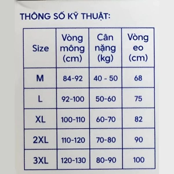 Quần lót giấy miễn giặt cao cấp Peaceful (Gói 5 chiếc)