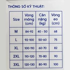 Quần lót giấy miễn giặt cao cấp Peaceful (Gói 5 chiếc)