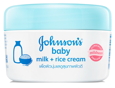 Kem dưỡng ẩm Johnson's Milk + Rice Baby Cream (50g)