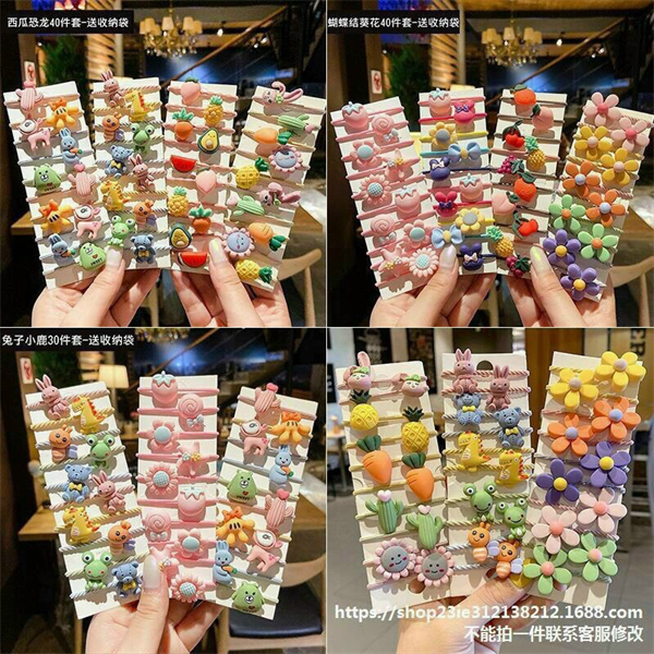 Set 10 dây buộc tóc cho bé