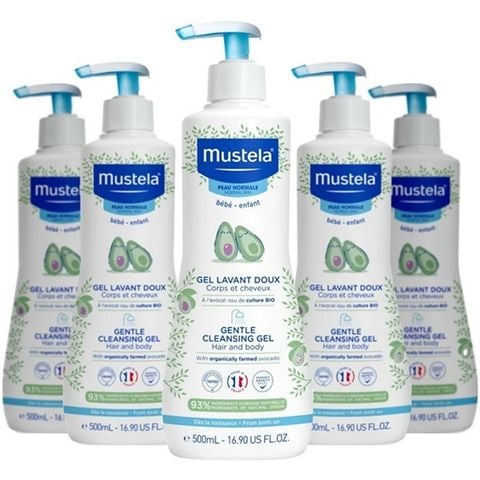 HMP Sữa tắm gội Mustela (Gel) 500ml