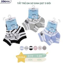 Set 3 đôi tất Dokma 1-3Y