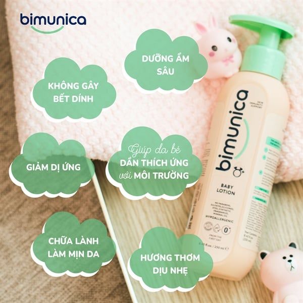 Sữa dưỡng da cho bé Bimunica 0m+