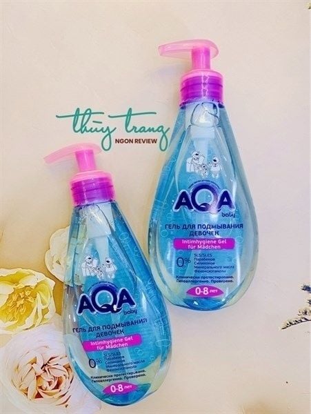Dung dịch vệ sinh, kháng khuẩn chống viêm bé gái AQA 0-8Y 250ML