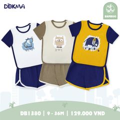 H.Bộ cộc tay cài vai Nâu 9-12M