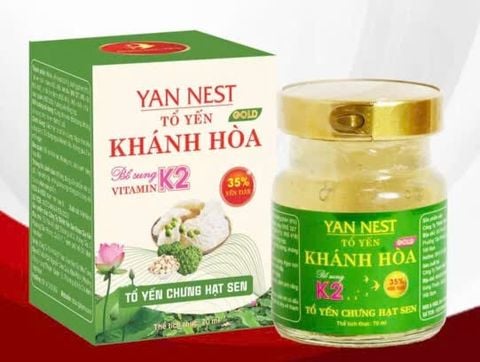 Tổ yến chưng sẵn yannest hạt sen 35% 70ml