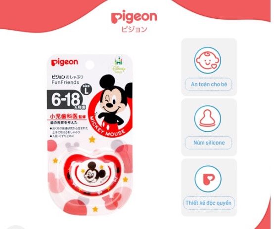 TY NGẬM PIGEON SIZE S MICKEY MOUSE