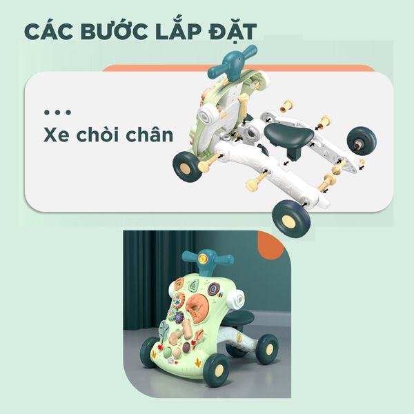Xe tập đi đa năng 6in1 (biến đổi 6 chức năng)