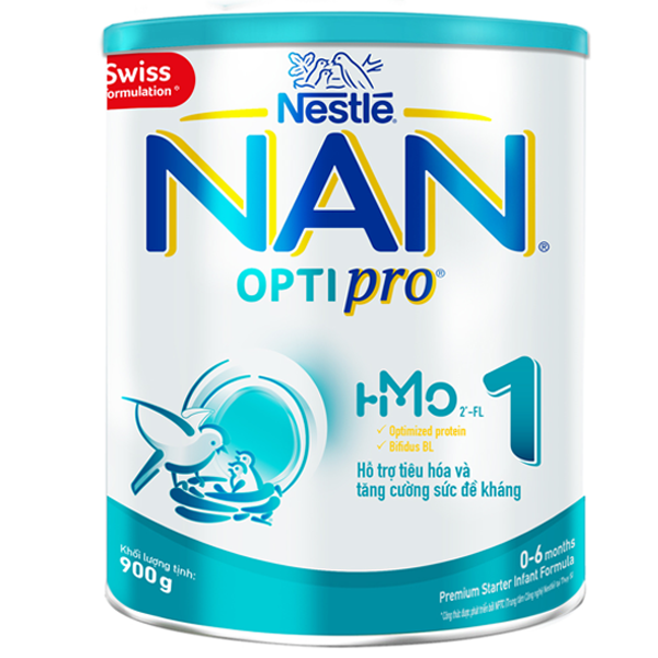 Sữa Nan Optipro HMO số 1 - 900g (0-6 tháng)