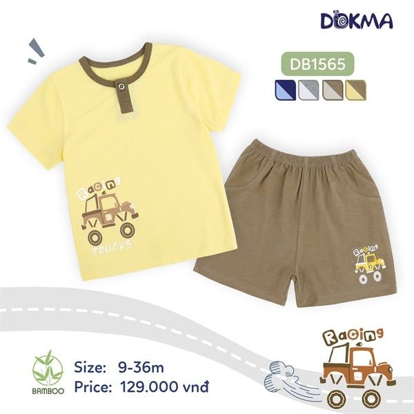 H.Bộ Cộc tay BT Trắng 6-9M