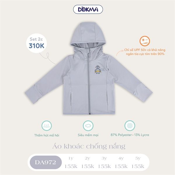 Áo chống nắng Dokma DA972 (5Y)
