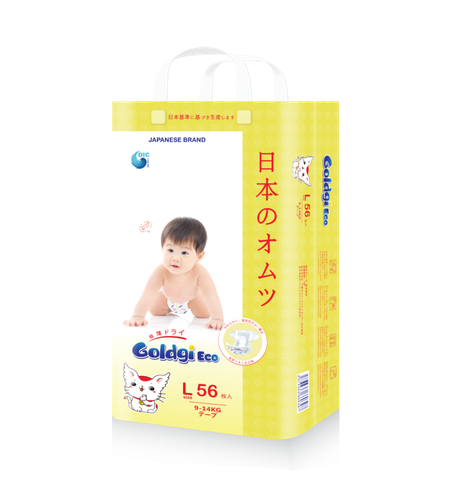 Bỉm Goldgi ECO dán, quần đủ size