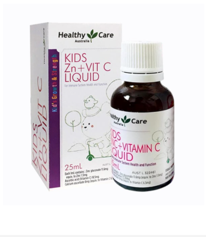 Kẽm và Vitamin C Healthy Care 25 ml (1Y+)