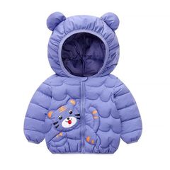 Áo khoác phao hình hổ Đen (Size 100)