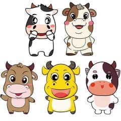DC Lì xì hoạt hình Chibi (set 5 cái)