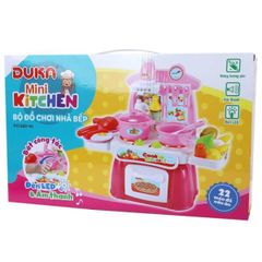 Bộ đồ chơi nhà bếp có đèn led và âm thanh Duka