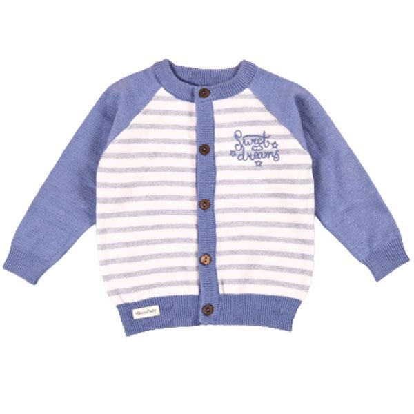 Áo len cài giữa Momma Xanh CLO