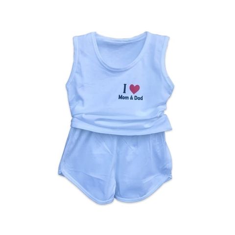 Bộ Ba lỗ IQ BABY Trắng in hình 12 con giáp